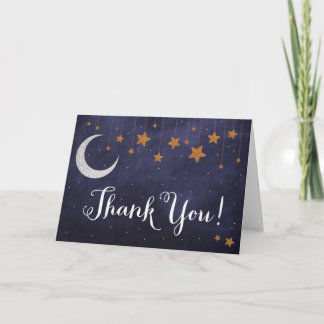 Tarjeta de agradecimiento de noche estrellada
