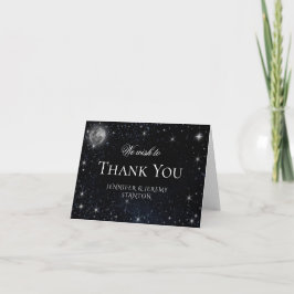 Tarjeta de agradecimiento de noche estrellada