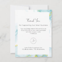 Tarjeta de agradecimiento de notingham Watercolor 