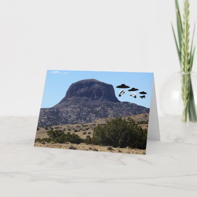 Tarjeta de agradecimiento de Objeto Volador No Ide (Anverso)