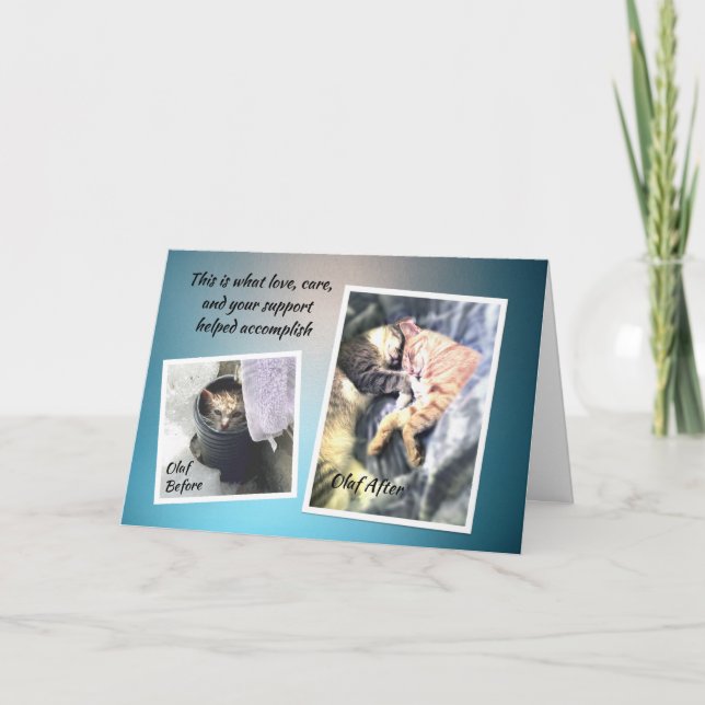 Tarjeta de agradecimiento de Olaf (Anverso)