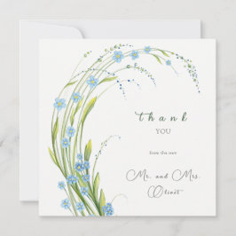 Tarjeta de agradecimiento de Olvidar No Boda