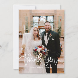 Tarjeta de agradecimiento de oración de boda catól