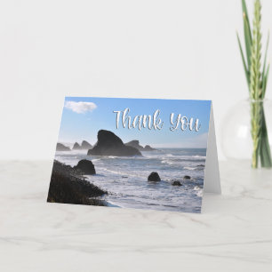 Tarjeta de agradecimiento de Oregon Coast Beach