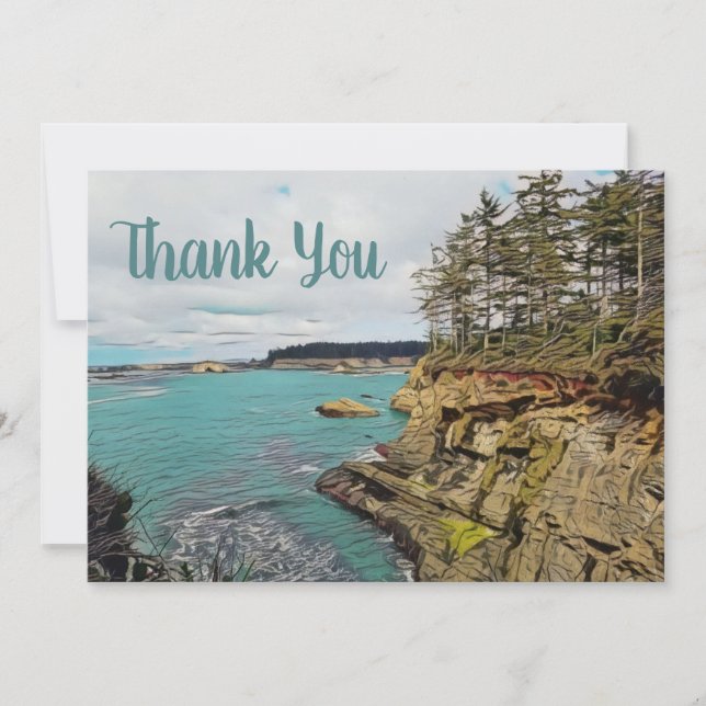 Tarjeta de agradecimiento de Oregon Coast Personal (Anverso)