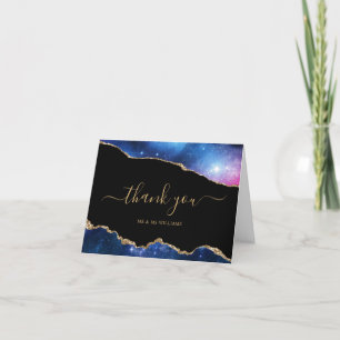Tarjeta de agradecimiento de oro azul de la Marina