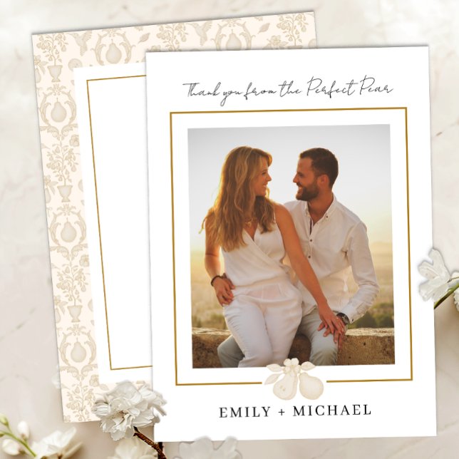 Tarjeta de agradecimiento de Oro Perfecto (Thank You Card)