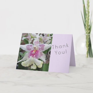 Tarjeta de agradecimiento de orquídea