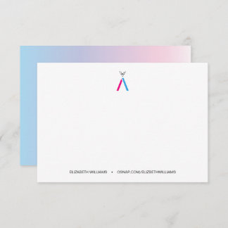 Tarjeta de agradecimiento de O'Snap Ambassador