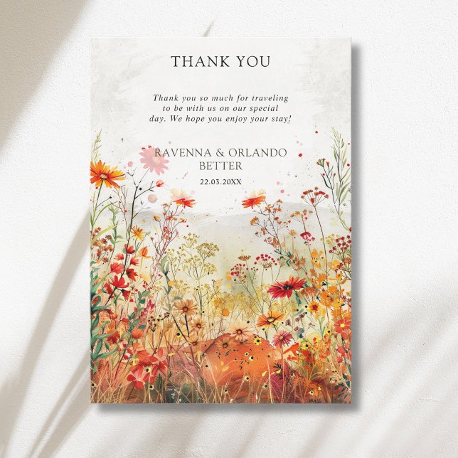 Tarjeta de agradecimiento de otoño de pradera de f (Subido por el creador)