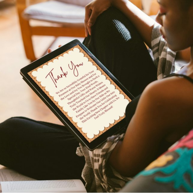 Tarjeta de agradecimiento de otoño para baby showe (baby shower fall pumpkin)