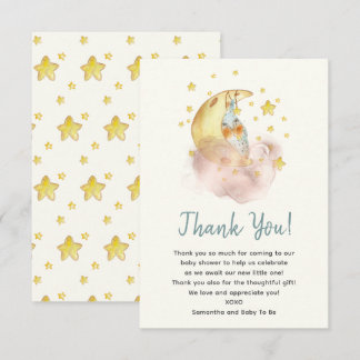 Tarjeta de agradecimiento de Over the Moon Flat