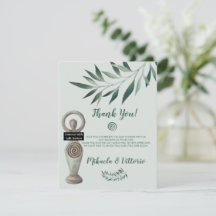 Tarjeta de agradecimiento de Pagan Goddess Baby Sh