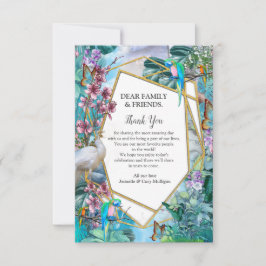 Tarjeta de agradecimiento de paisaje surrealista t