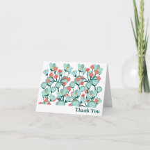 Tarjeta de agradecimiento de papelería personaliza