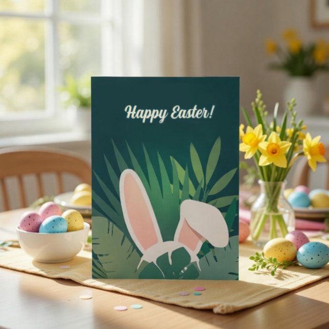 Tarjeta de agradecimiento de Pascua con orejas de  (Subido por el creador)