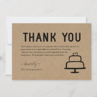 Tarjeta de agradecimiento de pastel gratis diverti
