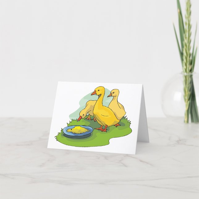 Tarjeta de agradecimiento de patitos (Subido por el creador)
