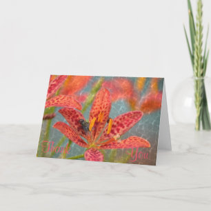 Tarjeta de agradecimiento de Peachy Floral