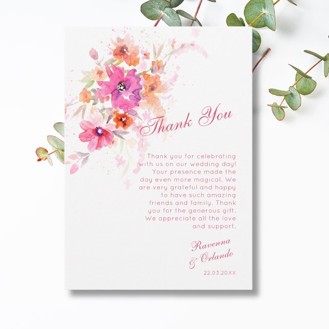 Tarjeta de agradecimiento de peonía de flor silves (Subido por el creador)