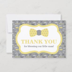 Tarjeta de agradecimiento de pequeño hombre, amari