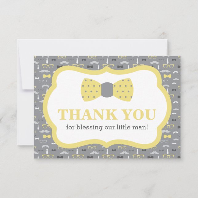 Tarjeta de agradecimiento de pequeño hombre, amari (Anverso)