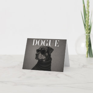 Tarjeta de agradecimiento de perro de lujo Rottwei