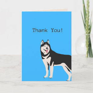 Tarjeta de agradecimiento de perro, tarjeta de apr