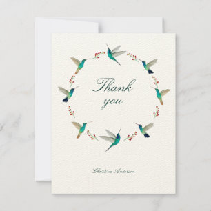 Tarjeta de agradecimiento de personalizado Humming