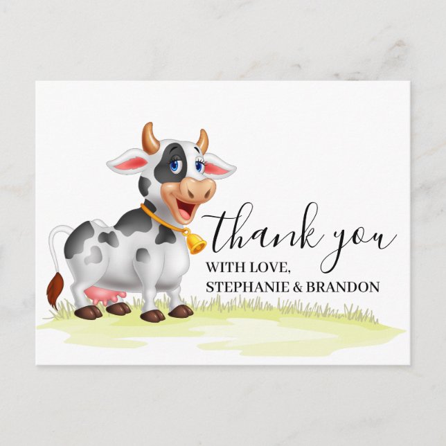Tarjeta de agradecimiento de Personalizado lindo (Anverso)