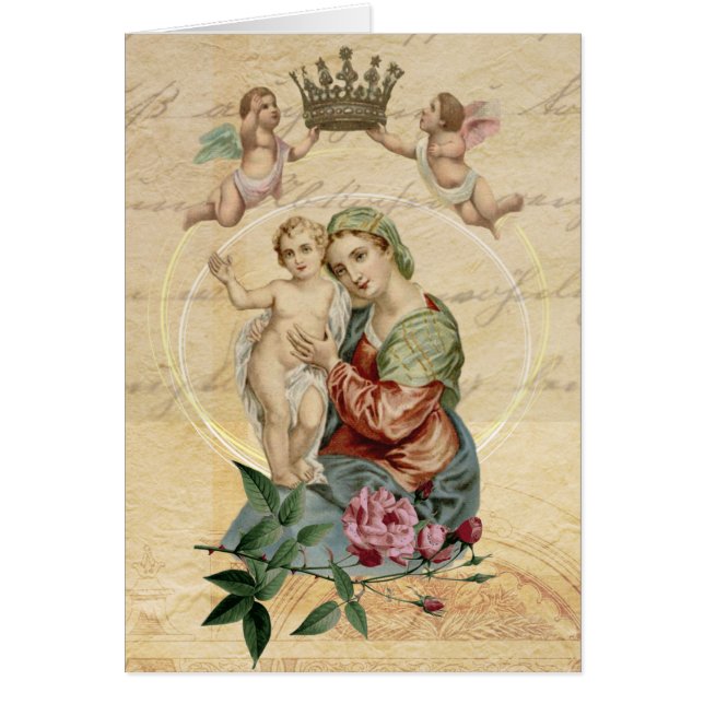 Tarjeta de agradecimiento de pésame funeral católi (Frente)