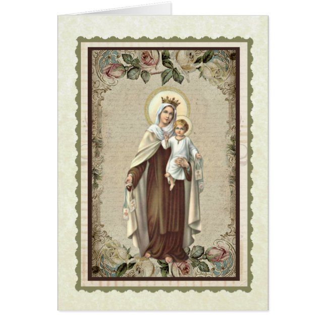 Tarjeta de agradecimiento de pésame funeral católi (Frente)