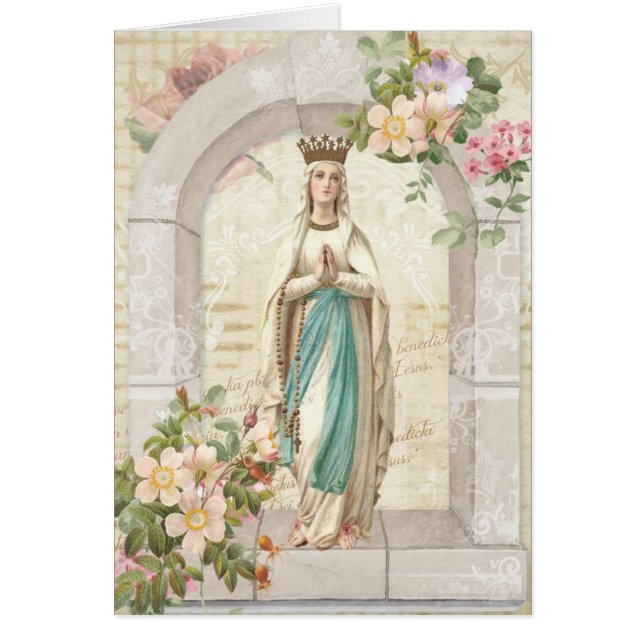 Tarjeta de agradecimiento de pésame funeral católi (Frente)