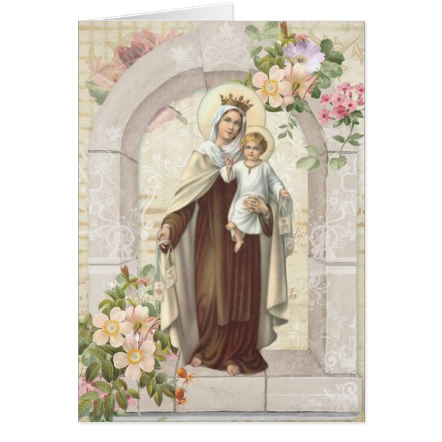 Tarjeta de agradecimiento de pésame funeral católi (Frente)