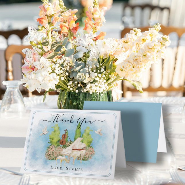 Tarjeta de agradecimiento de piano de violín de bo (Subido por el creador)