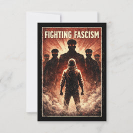 Tarjeta De Agradecimiento De pie contra la oscuridad