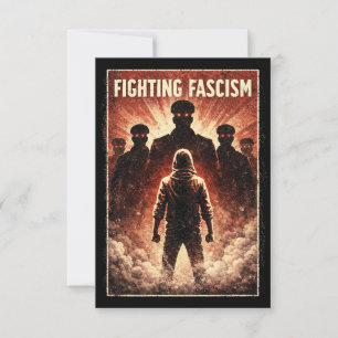 Tarjeta De Agradecimiento De pie contra la oscuridad