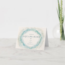 Tarjeta de agradecimiento de piedra de nacimiento 