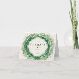 Tarjeta de agradecimiento de piedra de nacimiento 