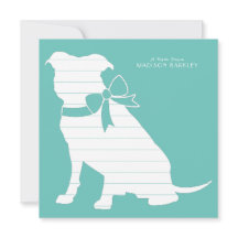 Tarjeta de agradecimiento de Pit Bulldog Puppy Pit