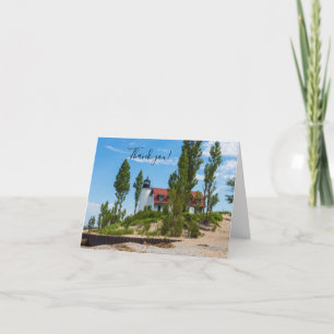 Tarjeta de agradecimiento de Point Betsie Lighthou