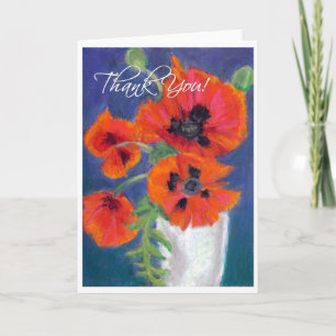 Tarjeta de agradecimiento de 'Poppies'