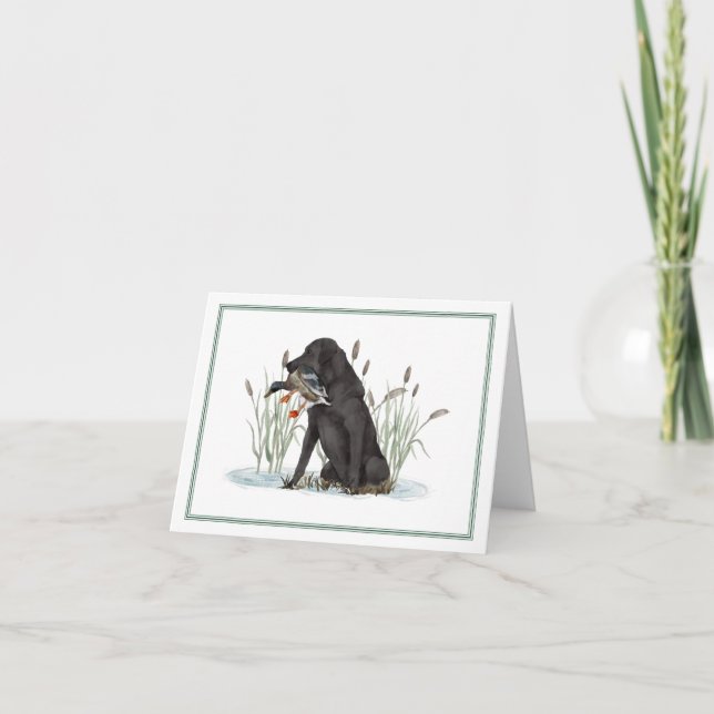 Tarjeta de agradecimiento de Preppy Southern Duck  (Anverso)