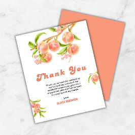 Tarjeta de agradecimiento de primer cumpleaños de