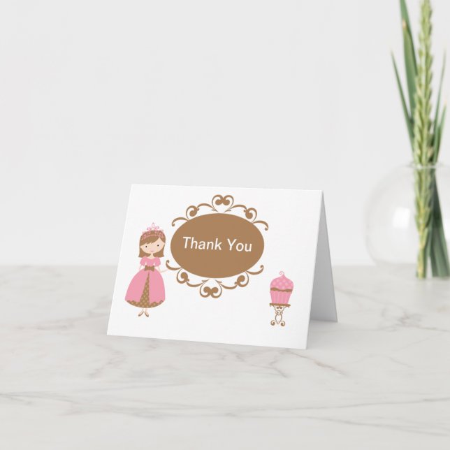 Tarjeta de agradecimiento de princesa (Anverso)