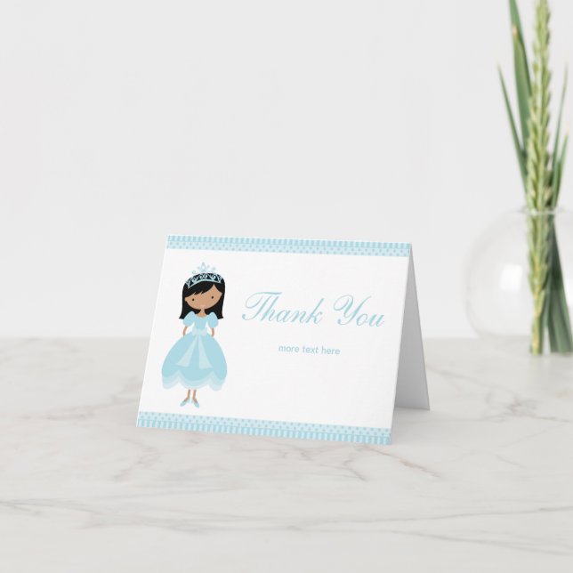 Tarjeta de agradecimiento de princesa (Anverso)