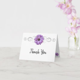 Tarjeta de agradecimiento de Purple Daisy