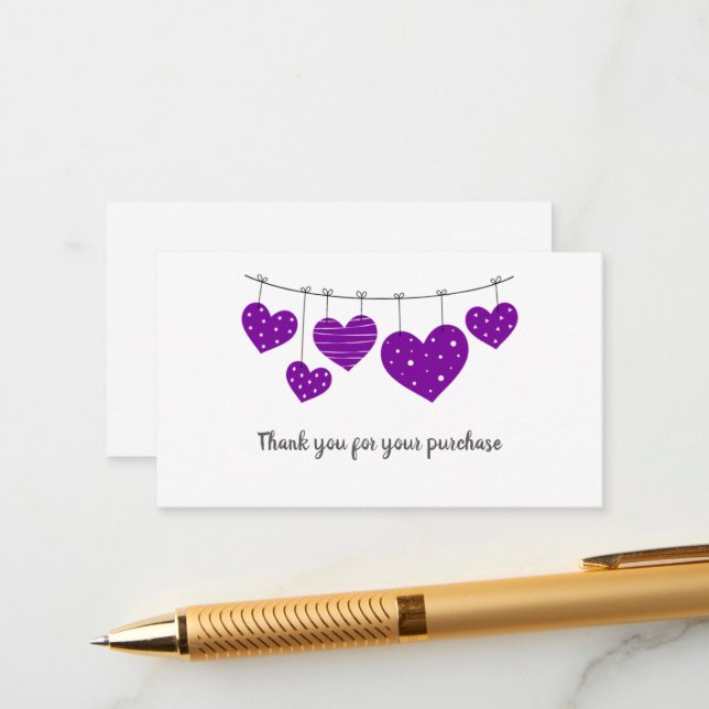 Tarjeta de agradecimiento de Purple Heart (Anverso/Reverso In Situ)