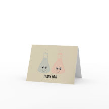 Tarjeta de agradecimiento de Química Adorable