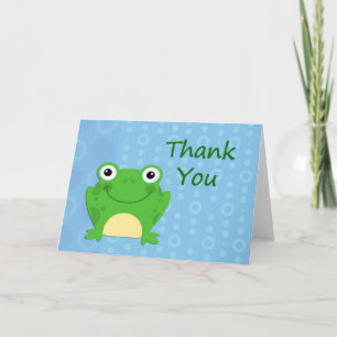Tarjeta de agradecimiento de Rana Feliz